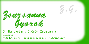 zsuzsanna gyorok business card